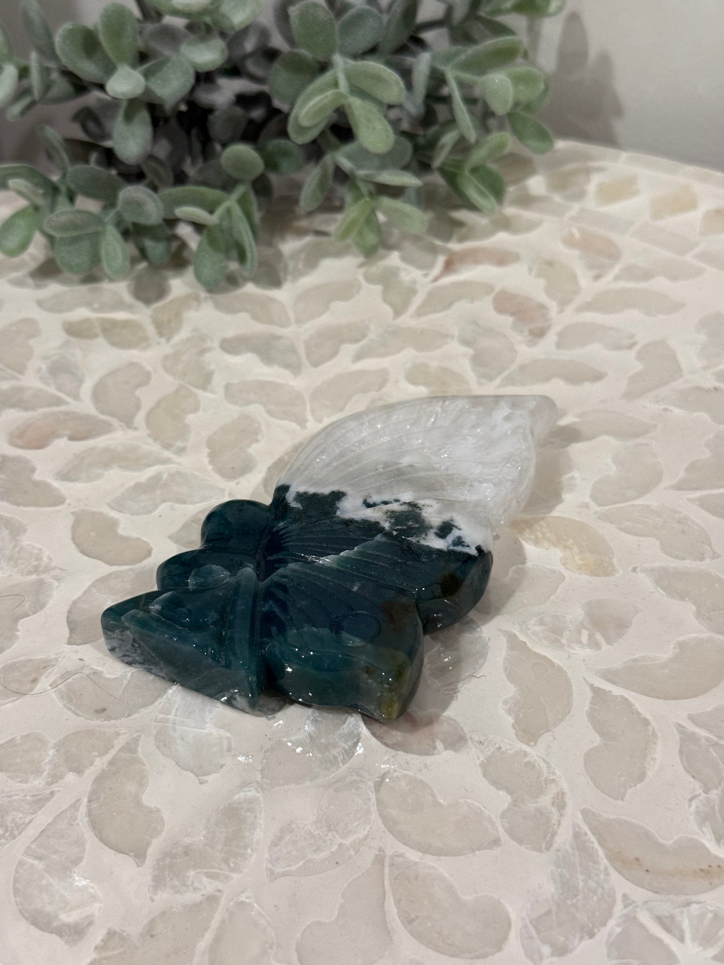 Moss Agate Fairy - Large