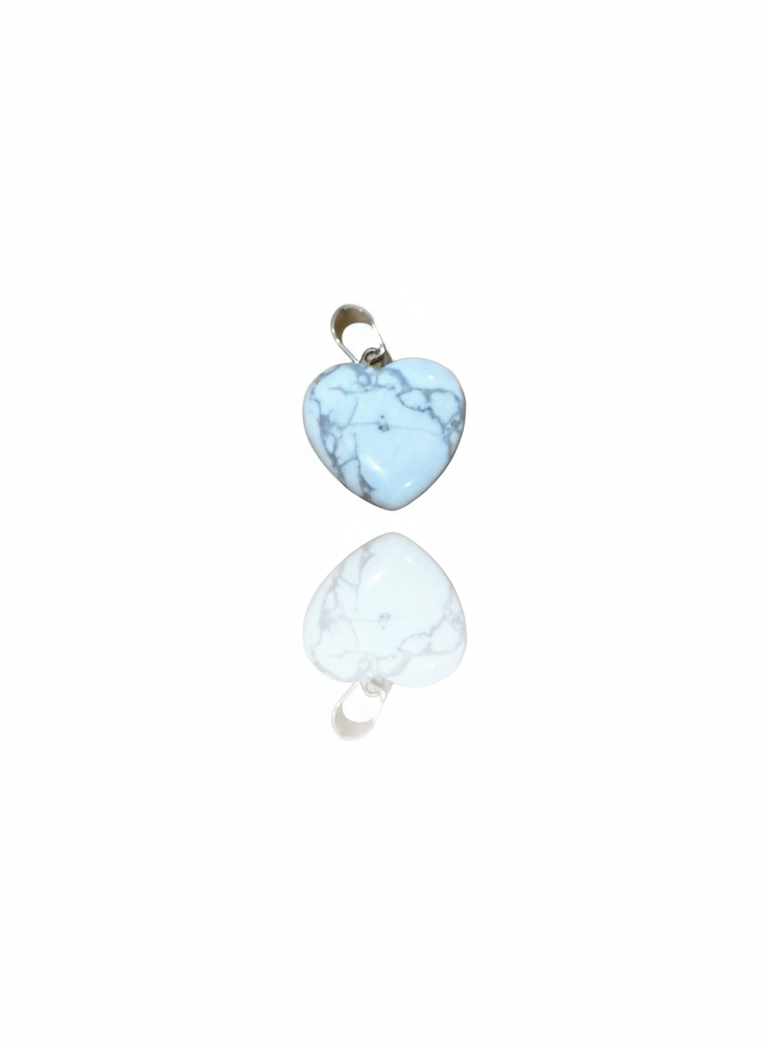Howlite Heart Pendant