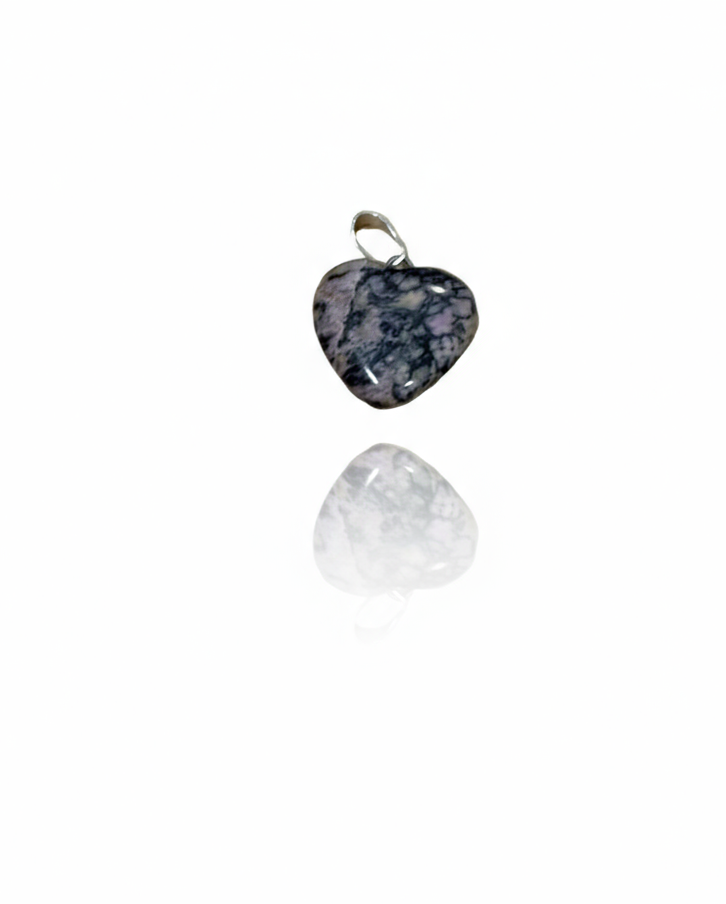 Rhodonite Heart Pendant