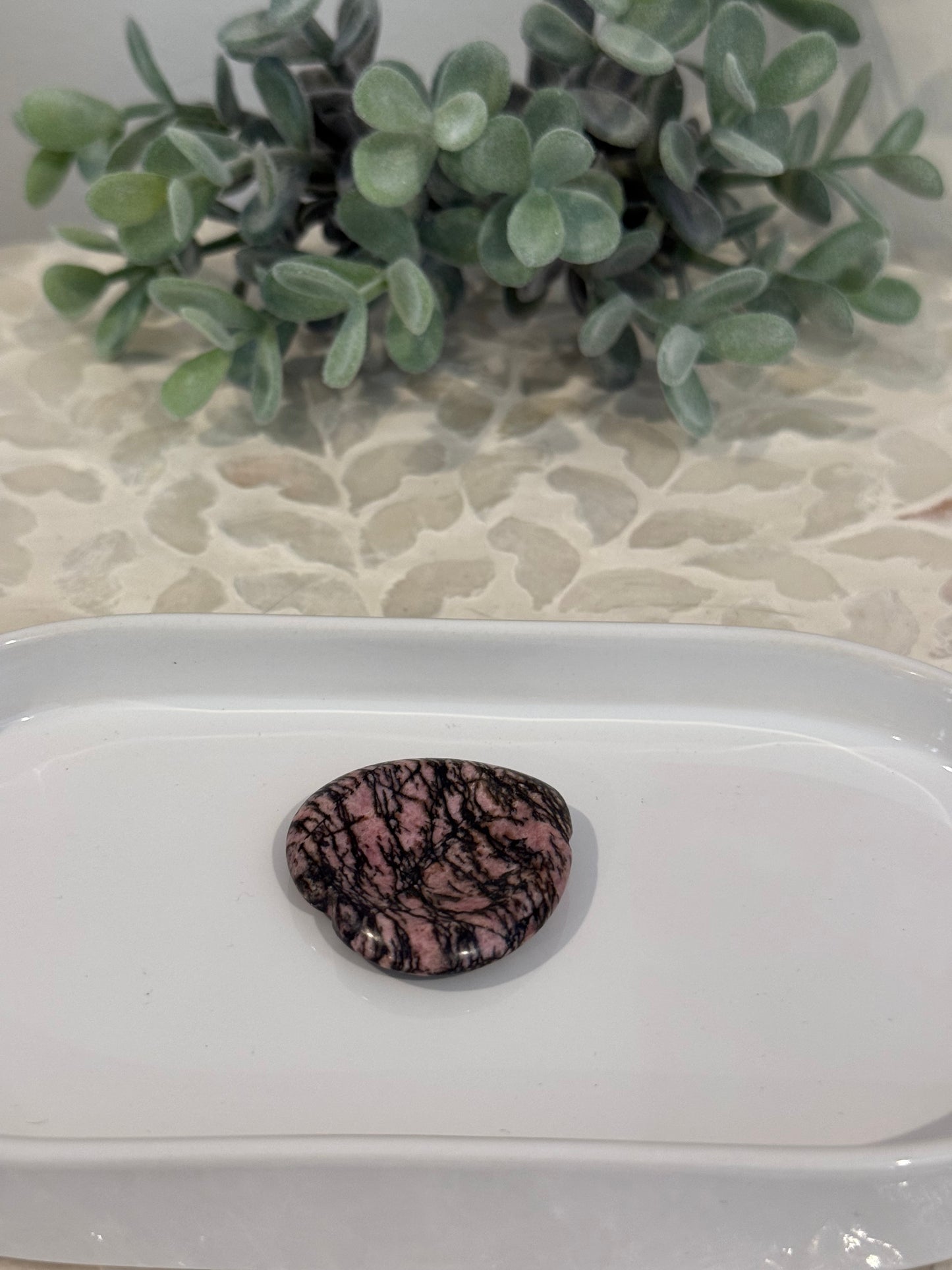 Rhodonite Worry Stone