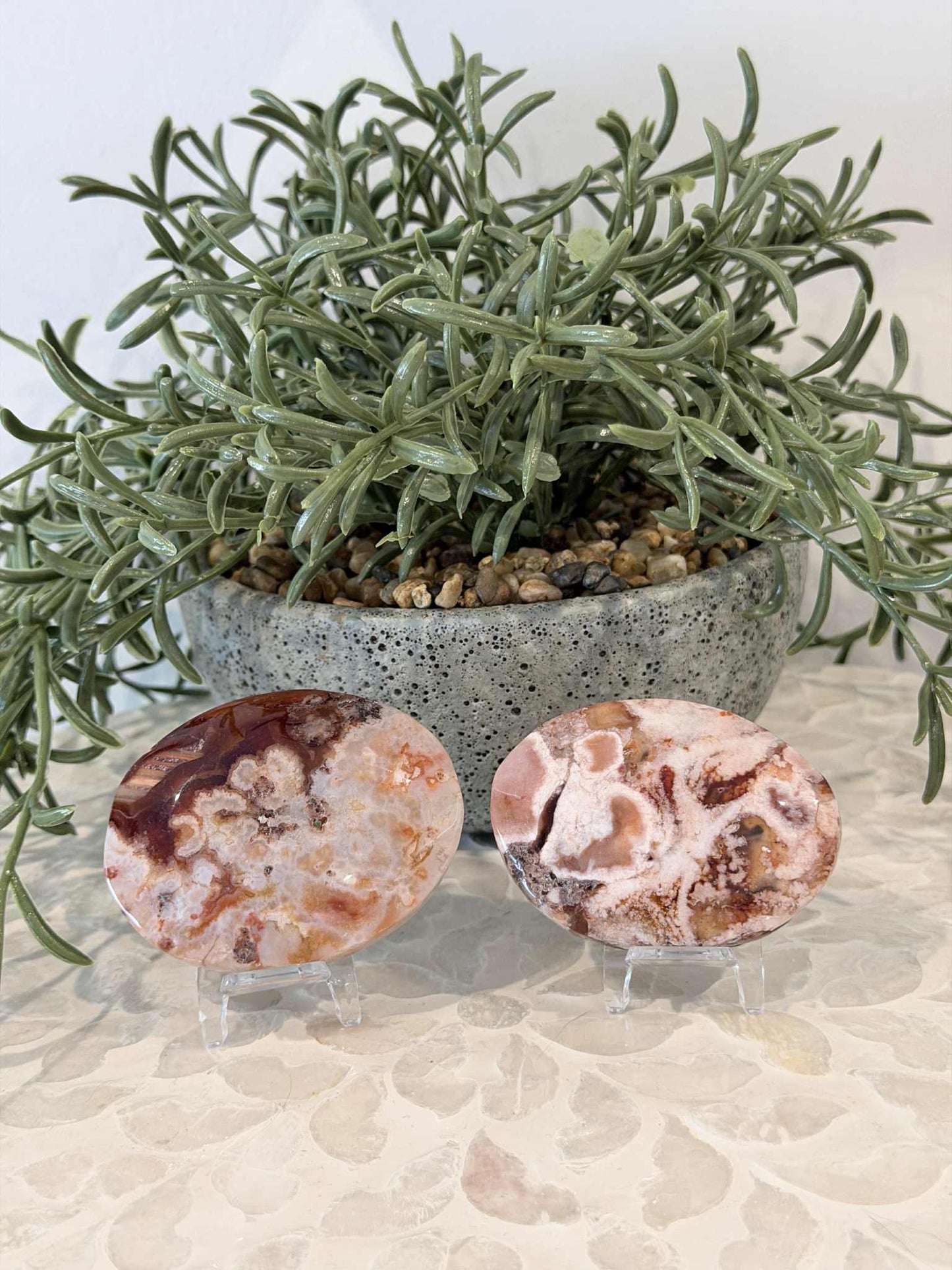 Cherry Blossom Palm Stone - Large