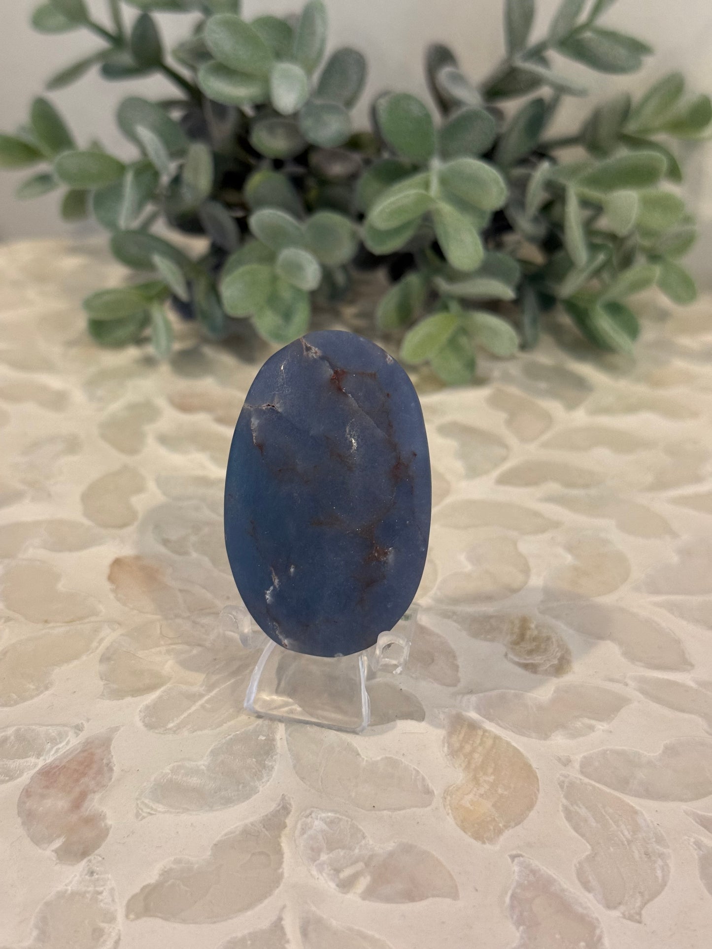 Angelite Palm Stone