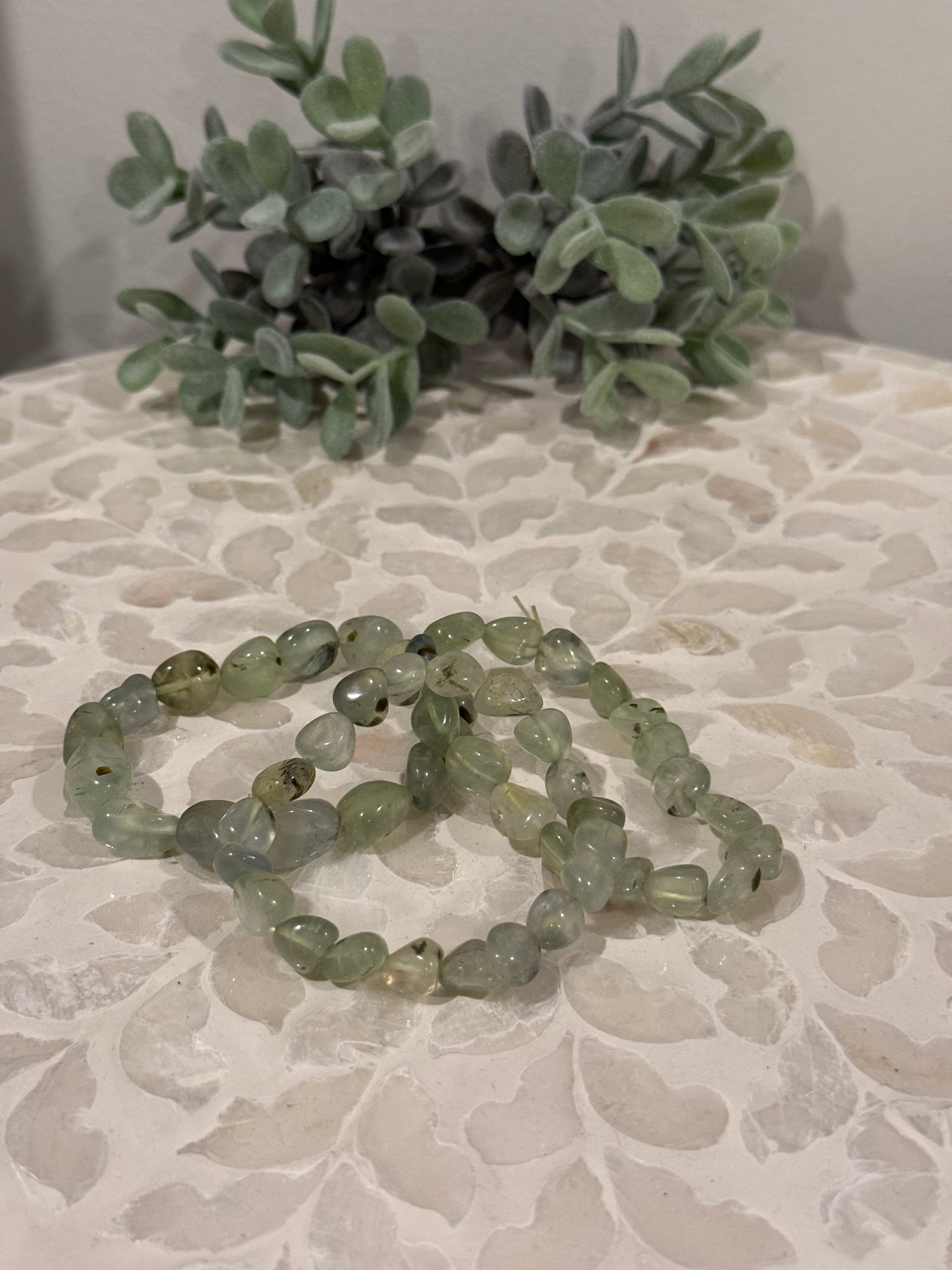 Prehnite Bracelets - Large Chip