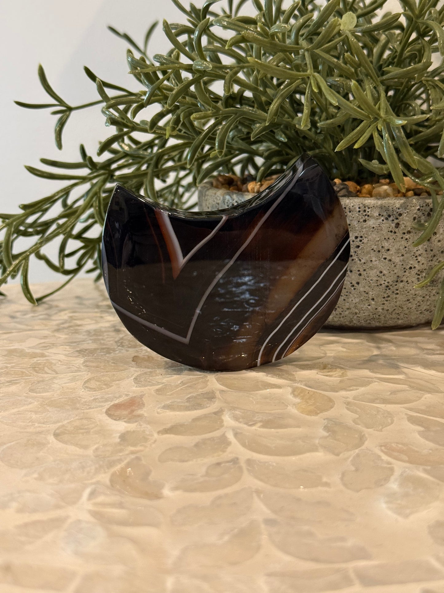 Sardonyx Freestanding Moon