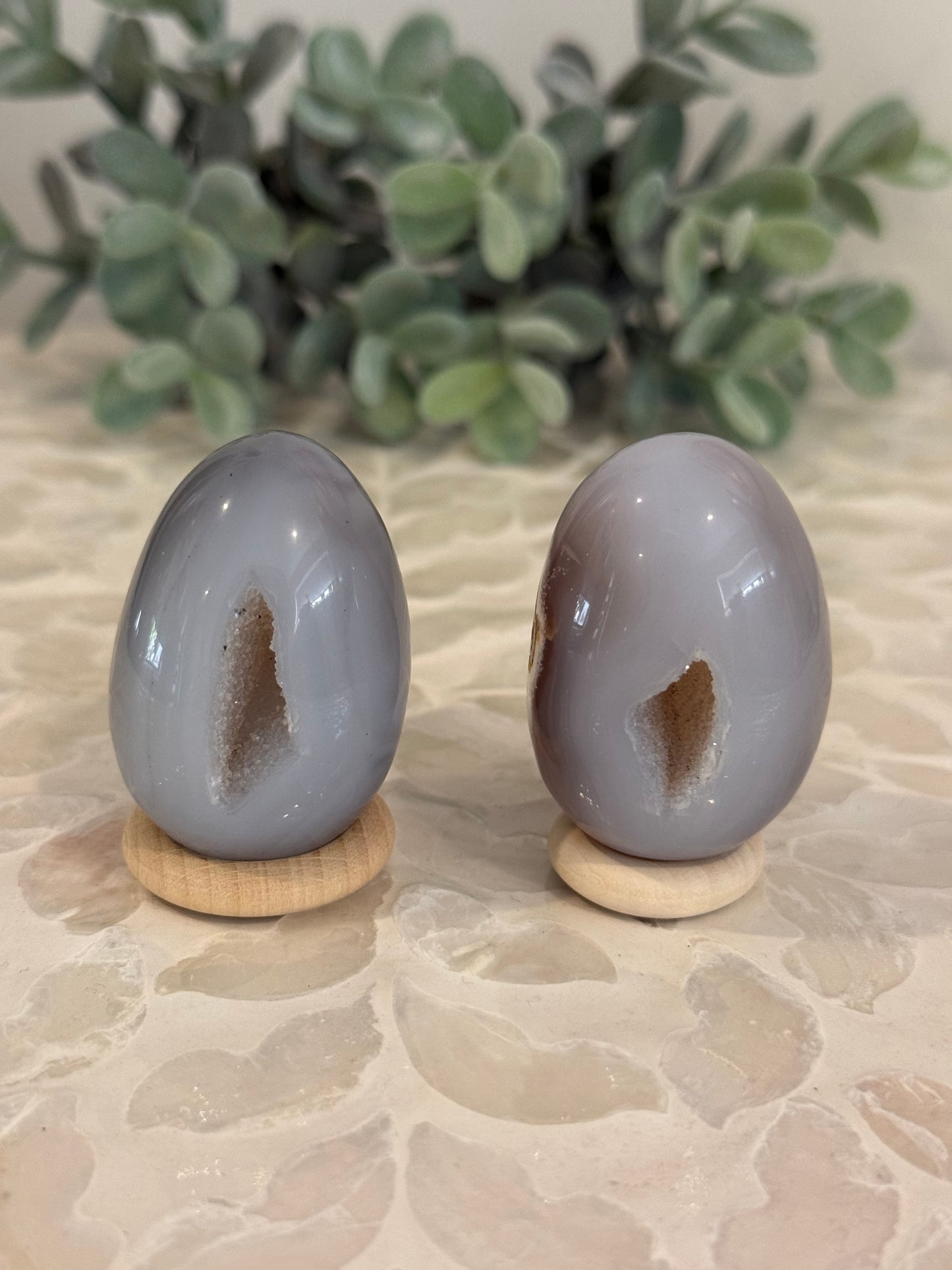 Agate Druzy Eggs