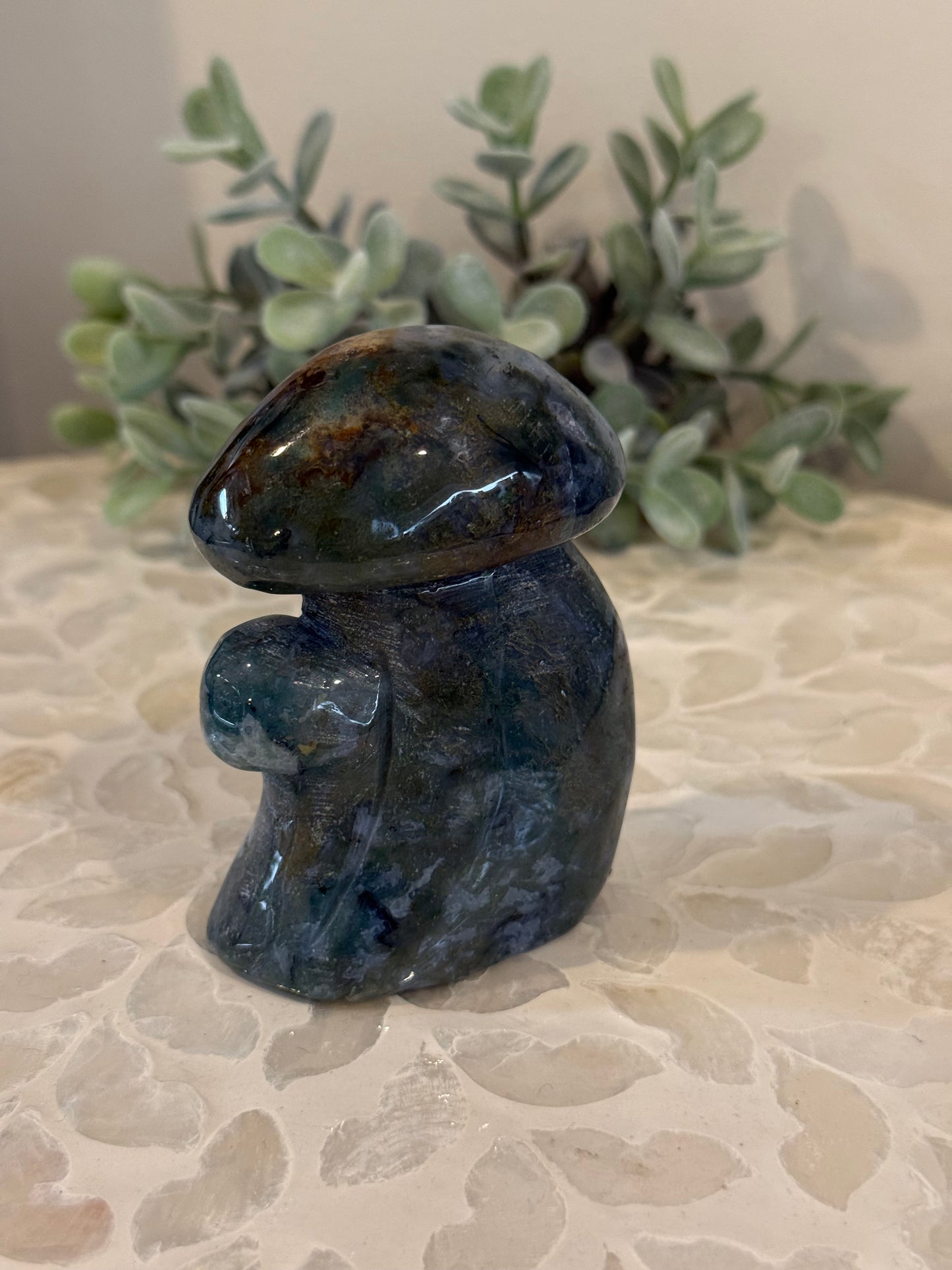 Moss Agate Mushroom Toadstool
