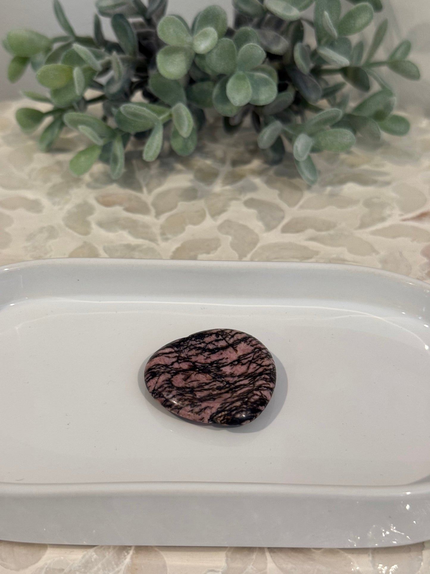 Rhodonite Worry Stone