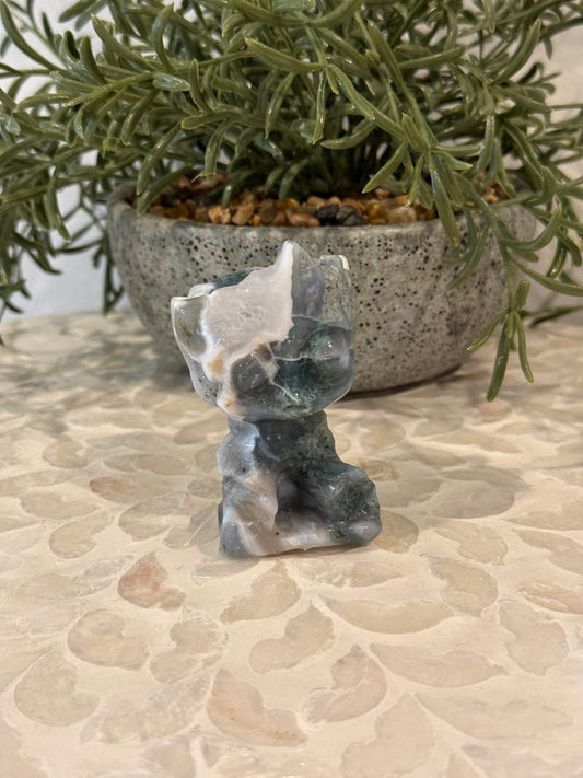 Moss Agate Groot - Moss Agate Crystal