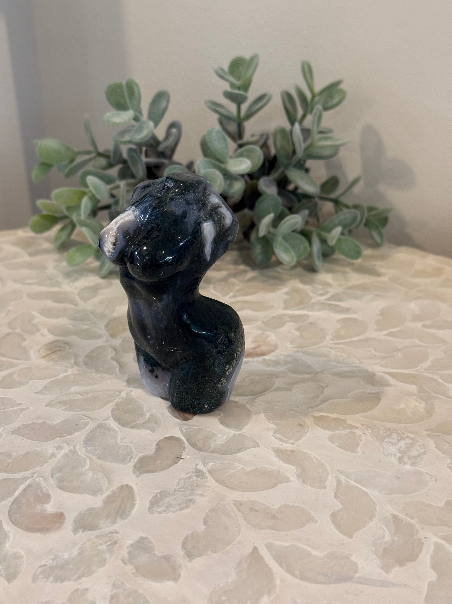 Moss Agate Goddess Body