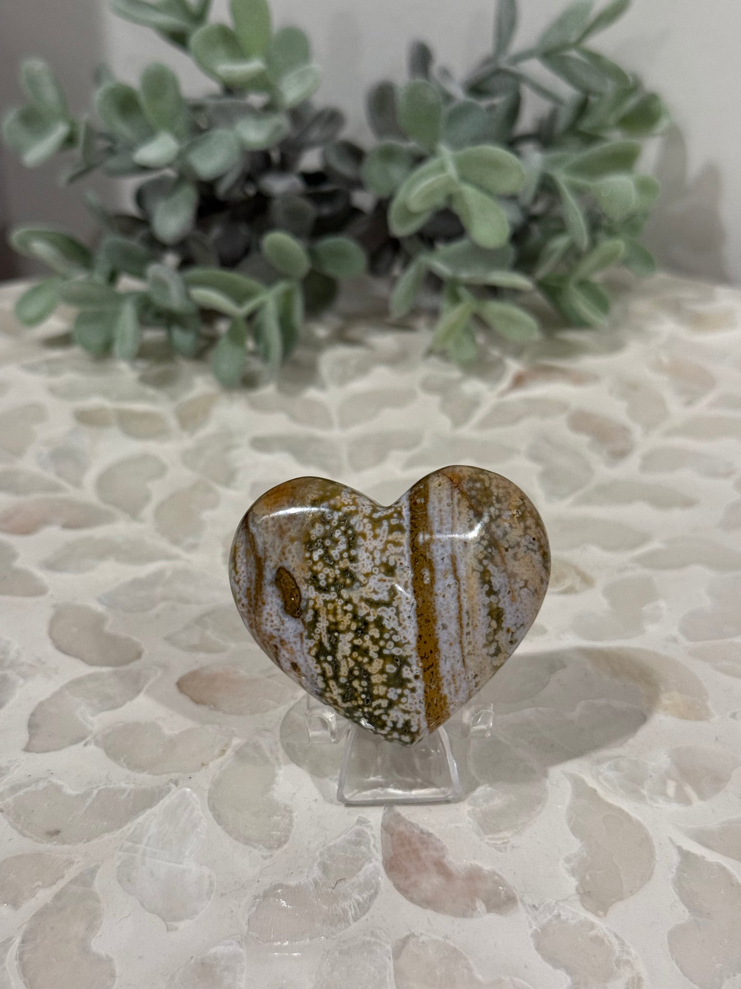 Ocean Jasper Heart