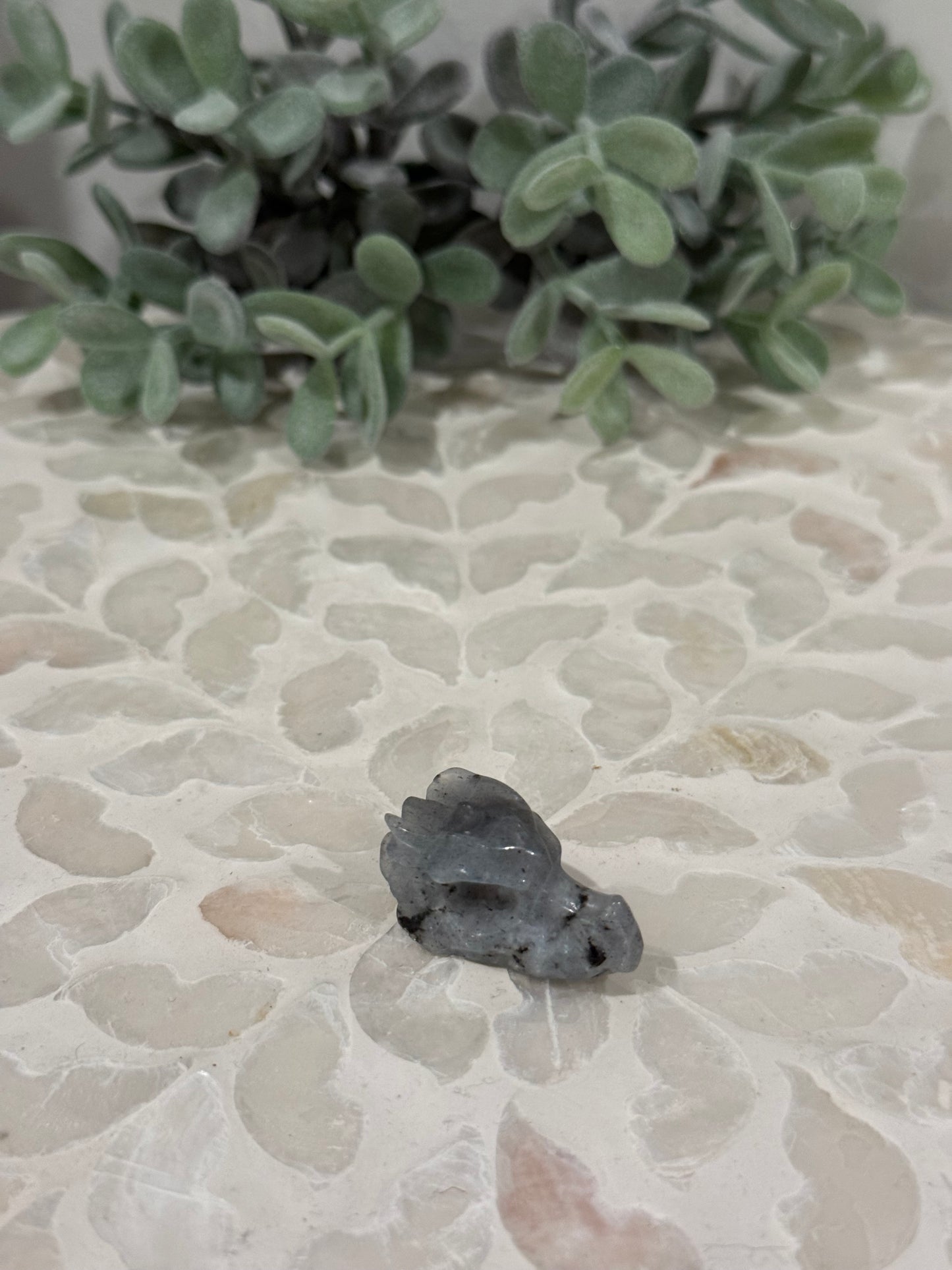 Mini Labradorite Dragon Head
