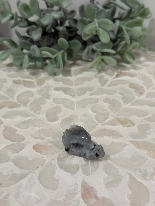 Mini Labradorite Dragon Head