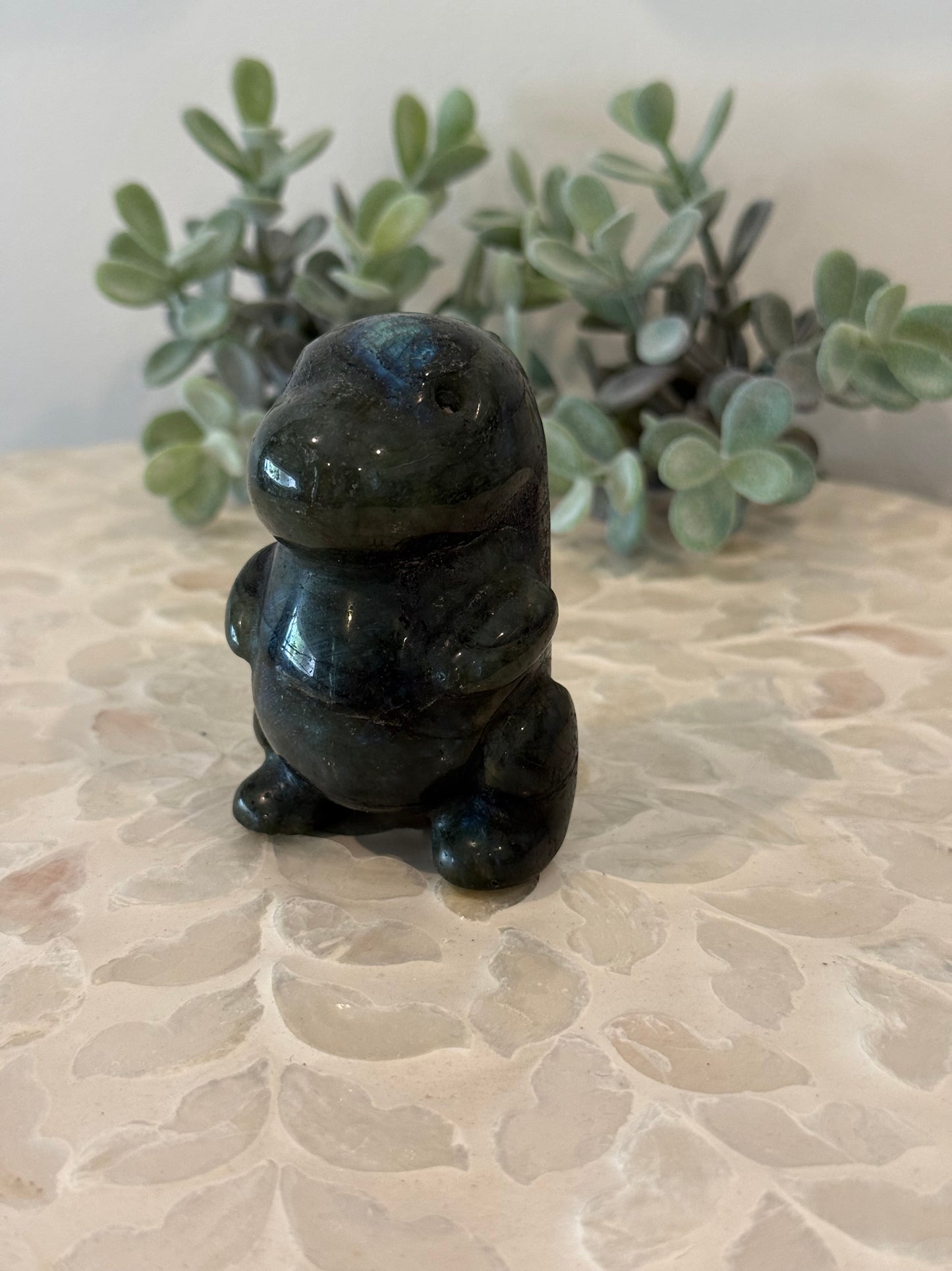 Labradorite Chubby Dino
