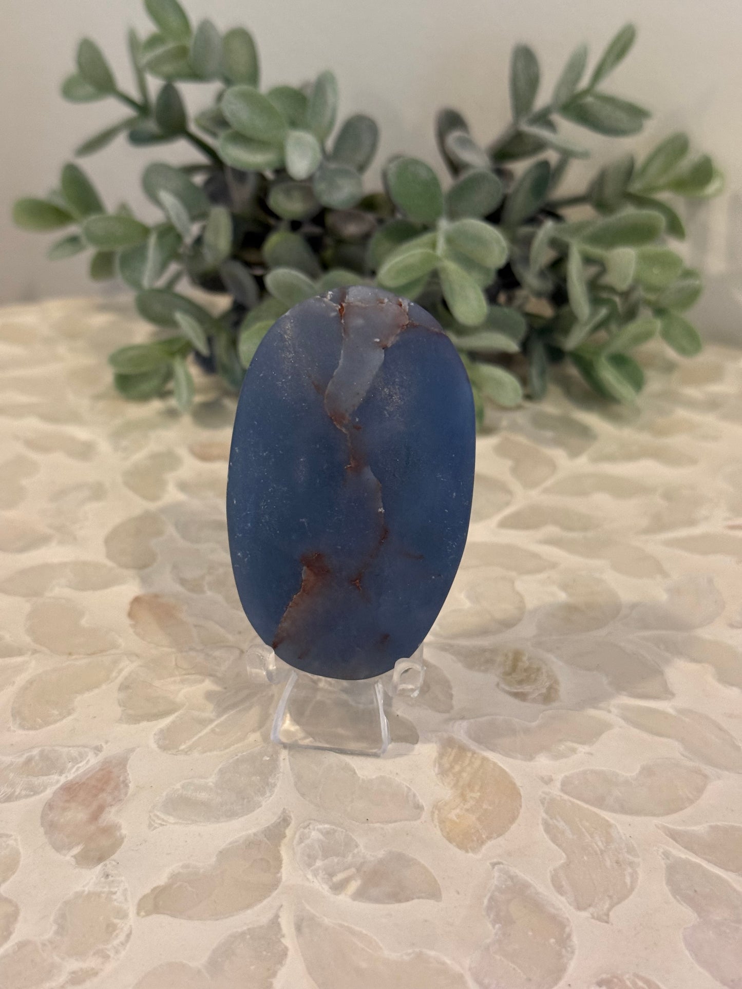Angelite Palm Stone
