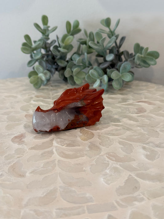 Red Jasper Dragon Head