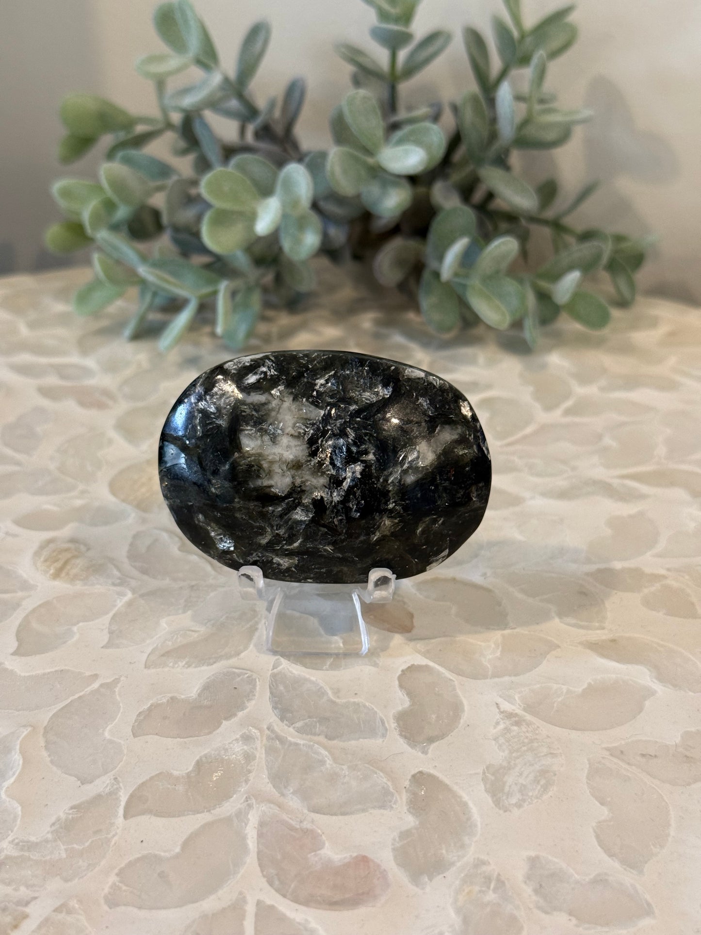 Green Mica Palm Stone X-Large