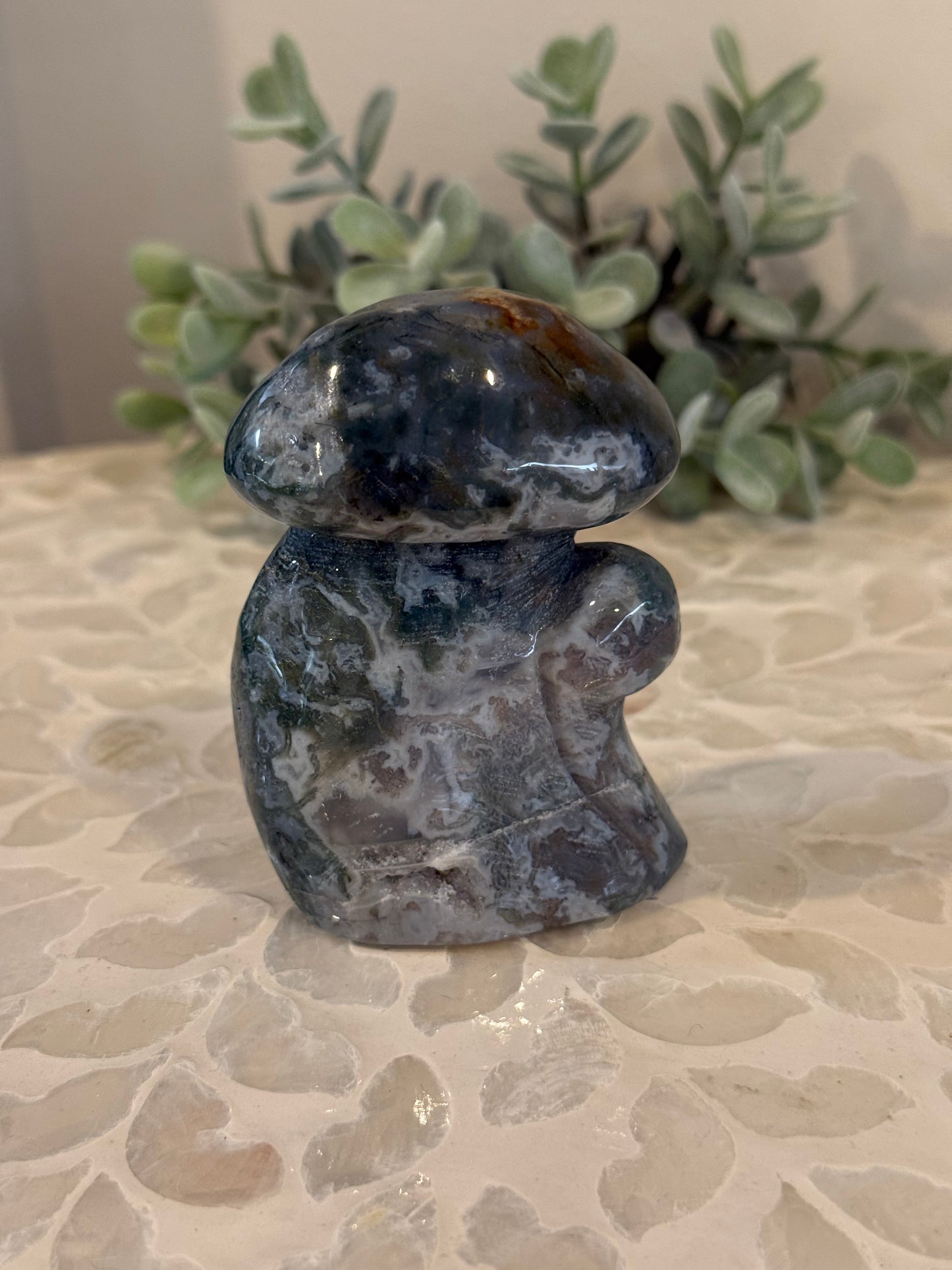 Moss Agate Mushroom Toadstool