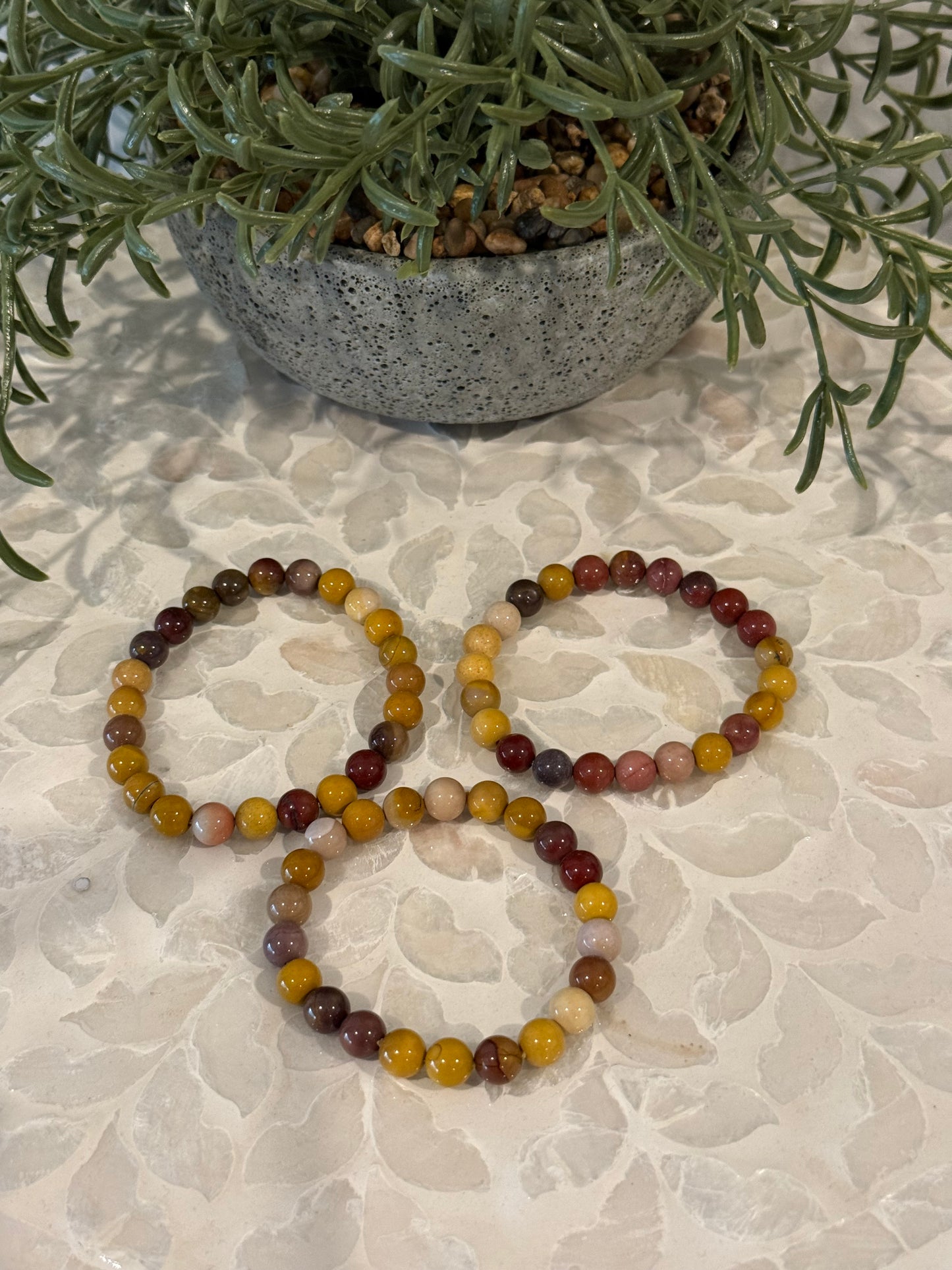 Mookaite Bracelet - 8mm - Mookaite Jasper Crystal