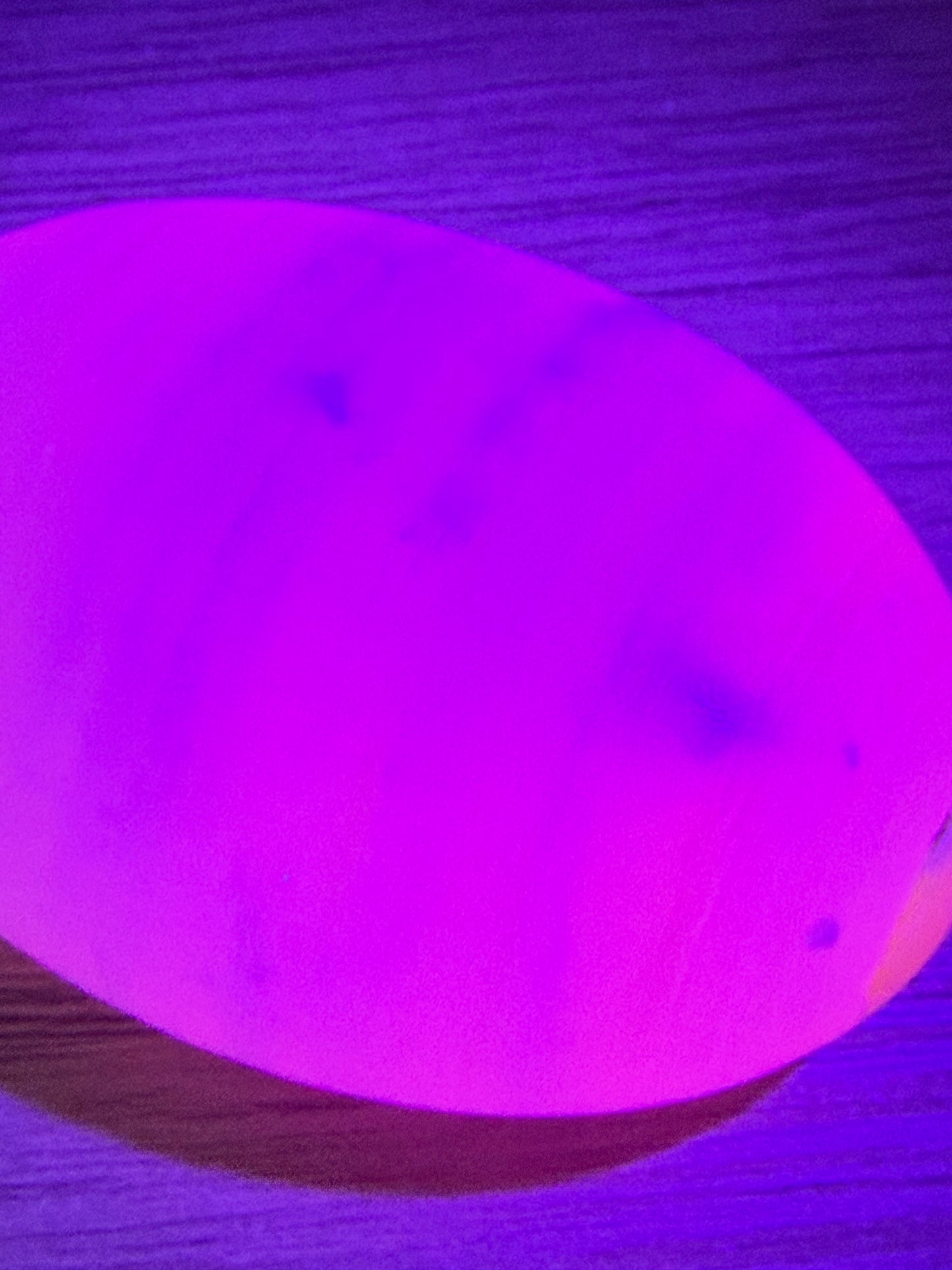 Pink (Mangano) Calcite Palm Stone (UV Reactive)