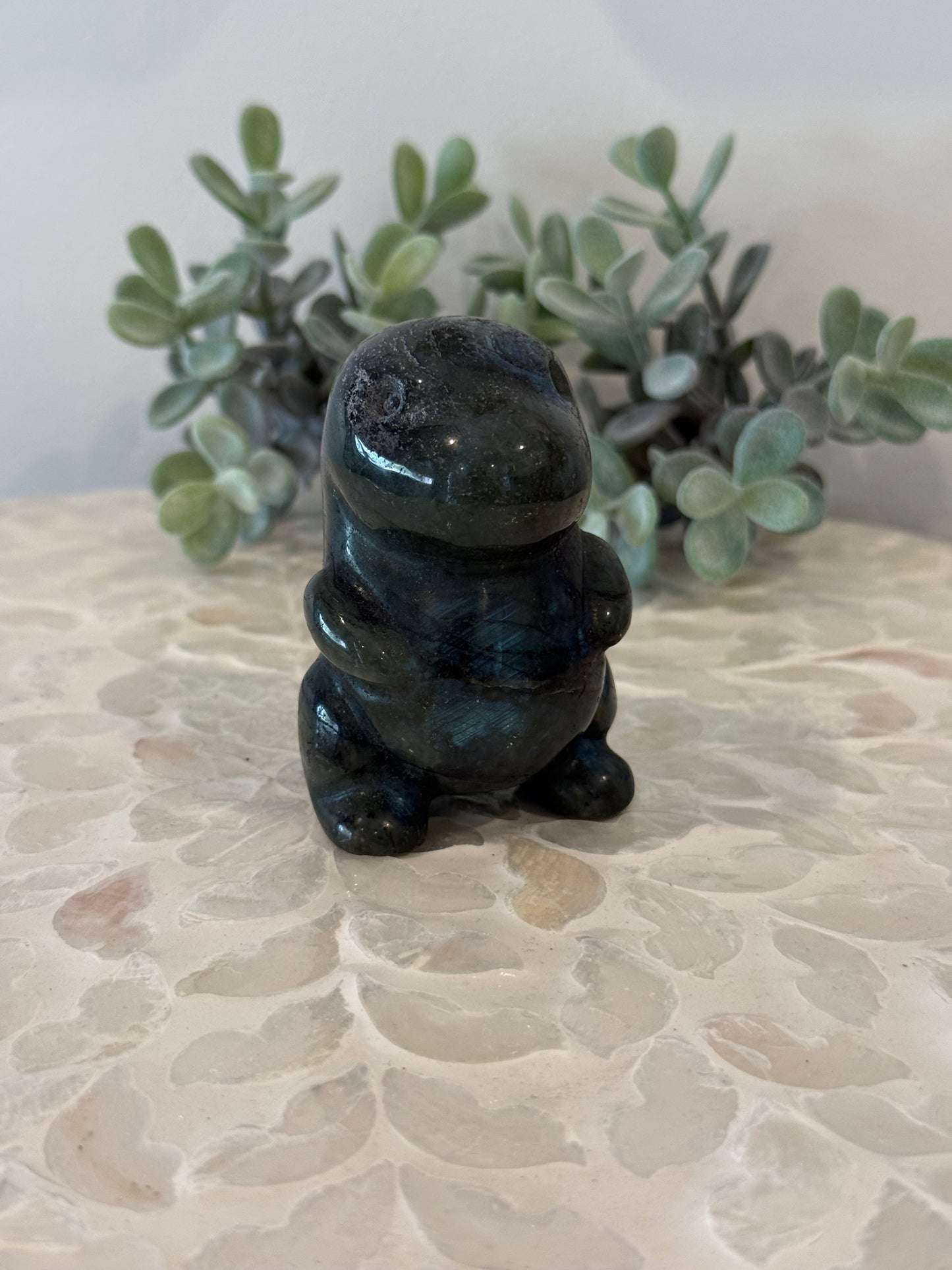 Labradorite Chubby Dino