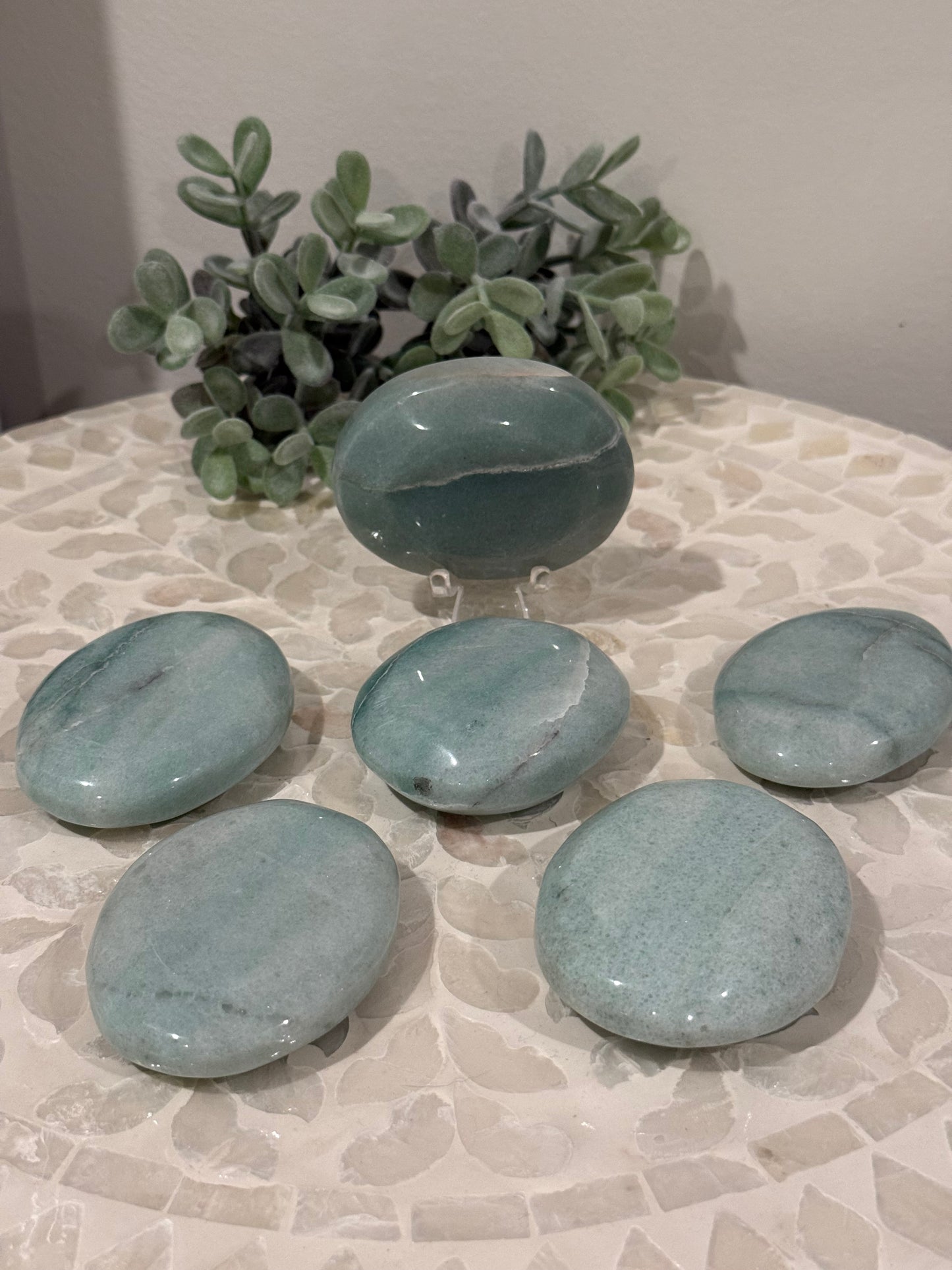 Green Aventurine Palm Stones