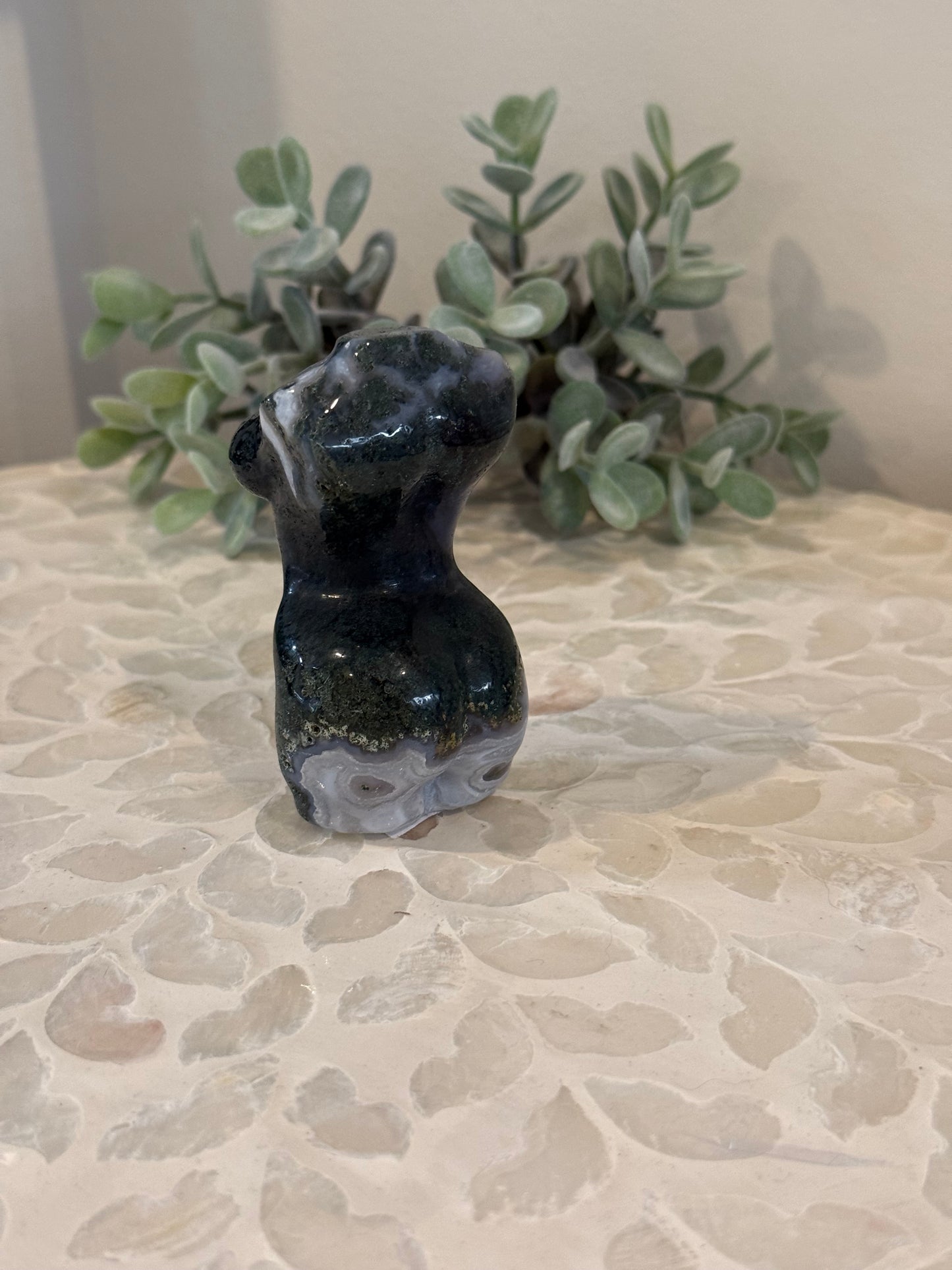 Moss Agate Goddess Body