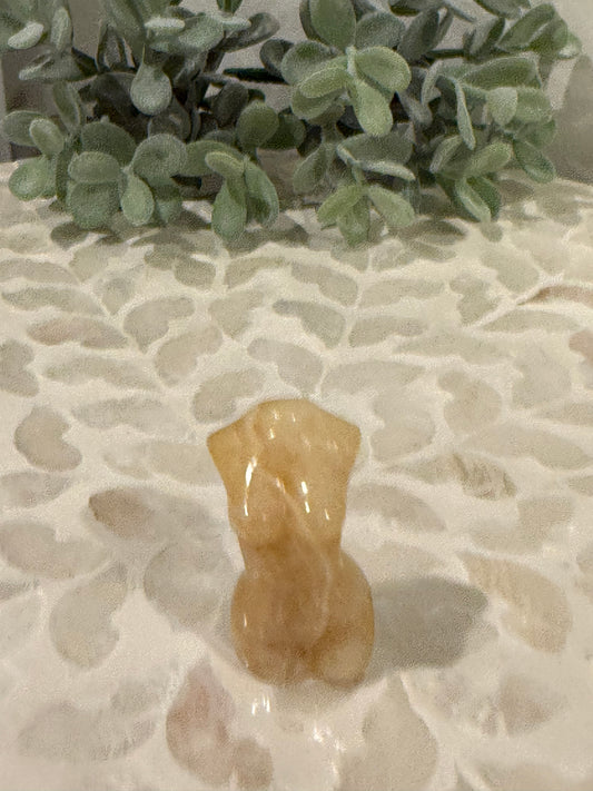 Yellow Calcite Goddess