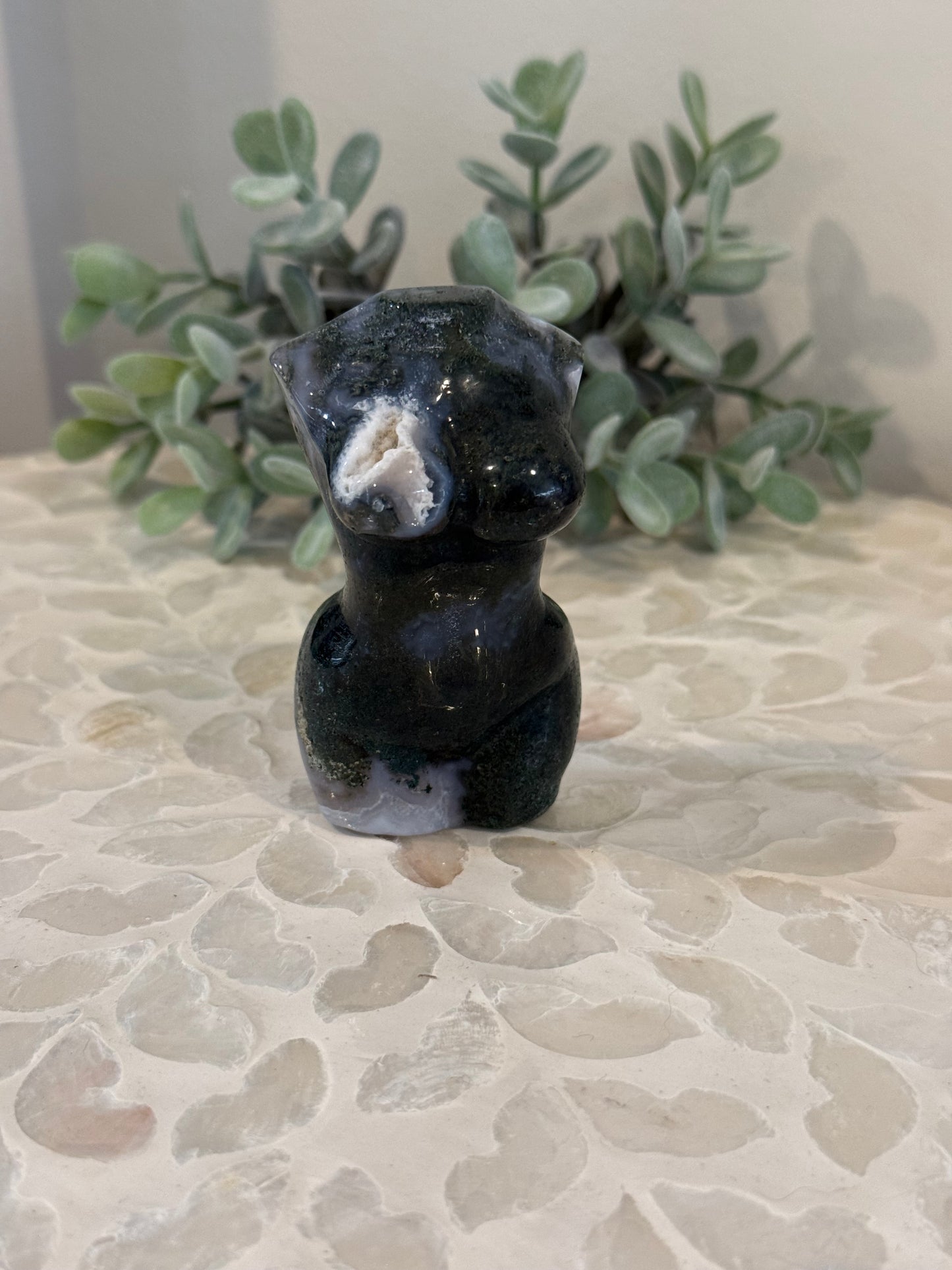 Moss Agate Goddess Body