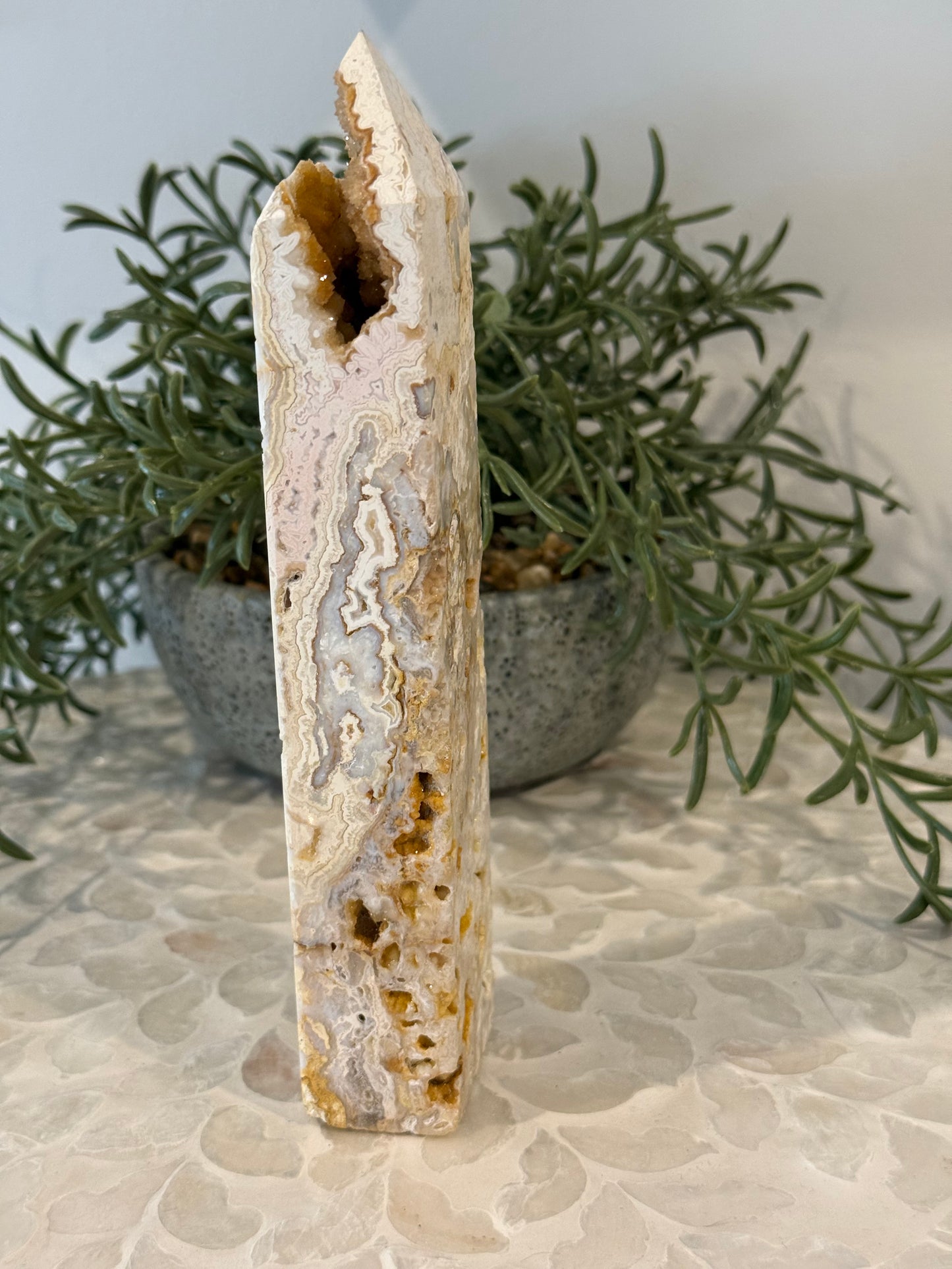 Crazy Lace Agate Tower