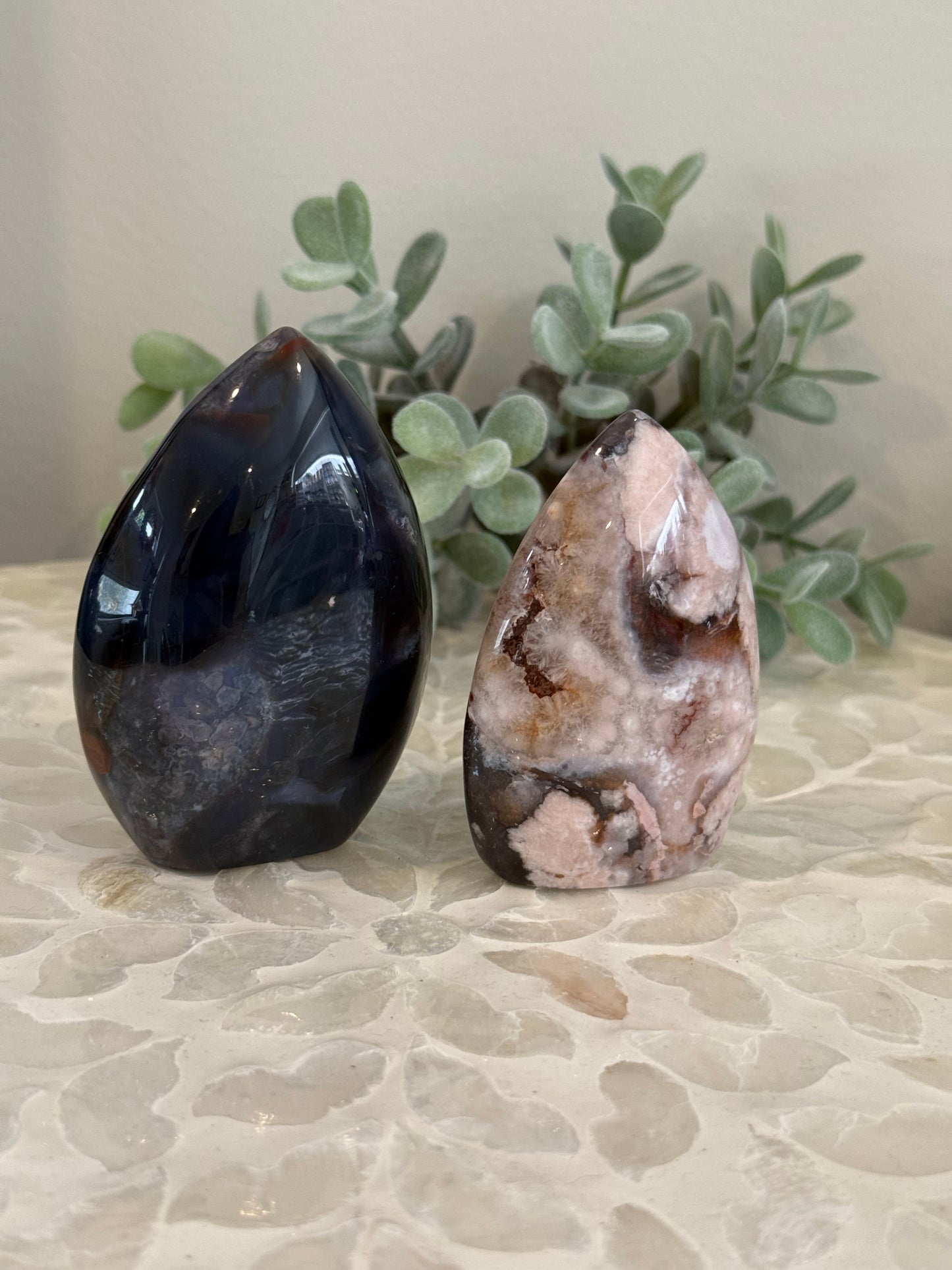 Blue Flower Agate Freeform