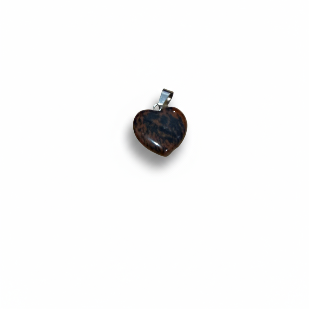 Red Mahogany Heart Pendant