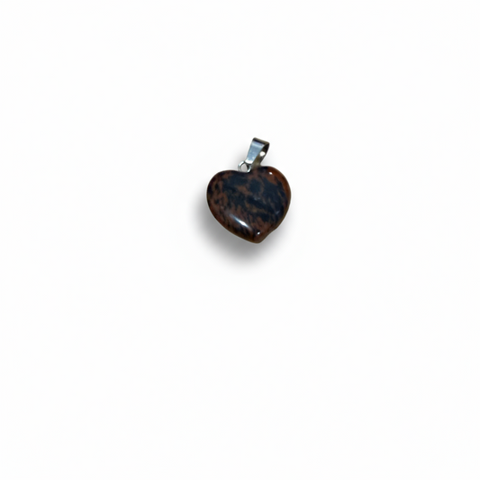 Red Mahogany Heart Pendant