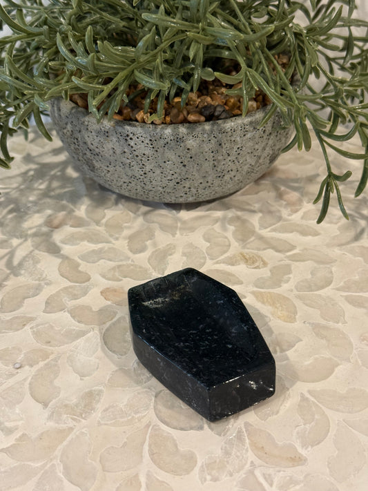 Moss Agate Coffin - Bowl - Trinket Bowl