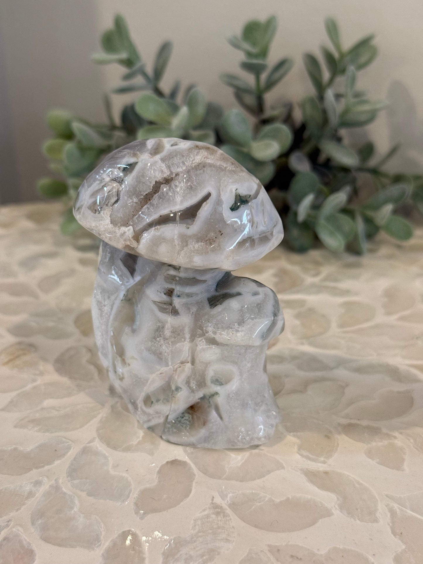 Moss Agate Mushroom Toadstool