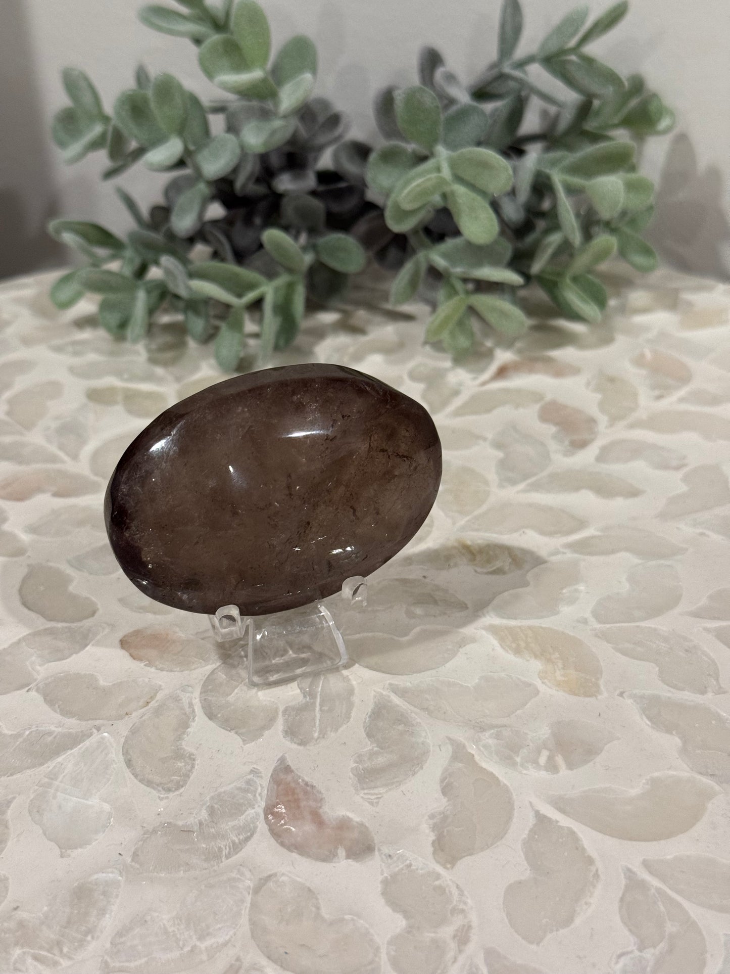 Smokey Quartz Palm Stones