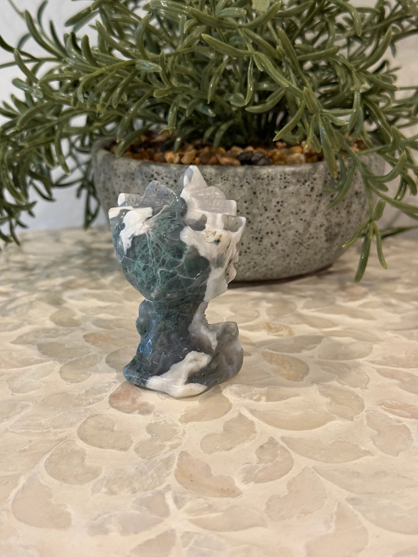 Moss Agate Groot - Moss Agate Crystal