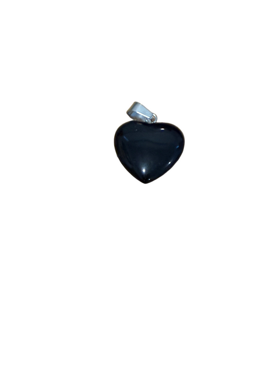 Obsidian Heart Pendant