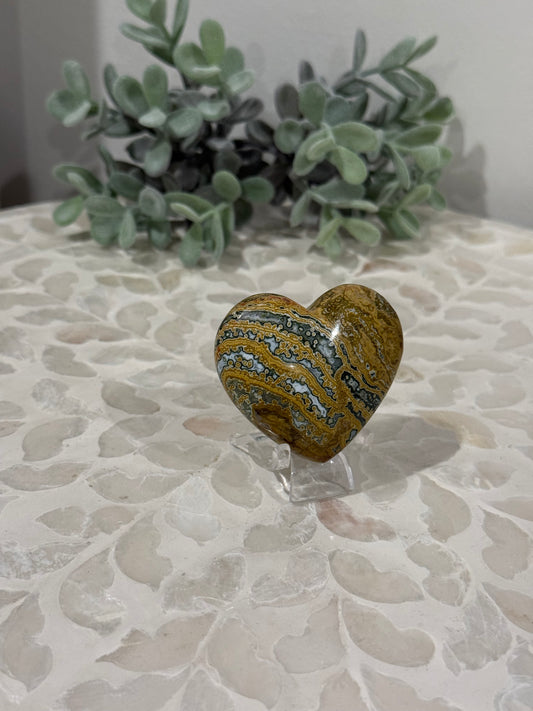 Ocean Jasper Heart