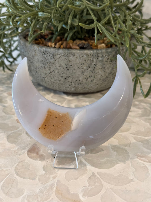 Druzy Agate Moon