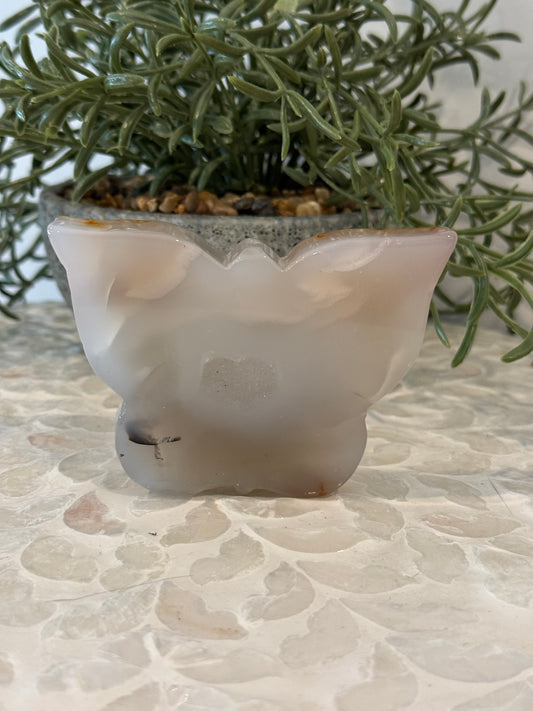Druzy Agate Butterfly - Freestanding