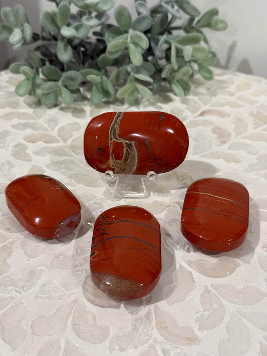 Red Jasper Palm Stones