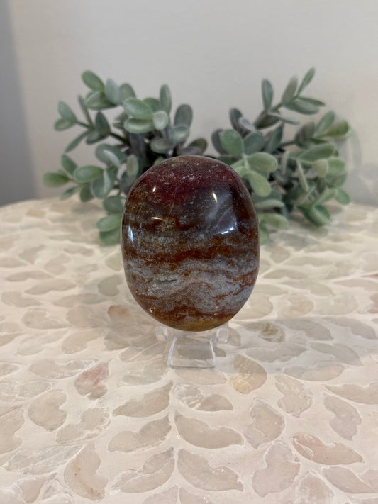 Ocean Jasper Palm Stone - Large
