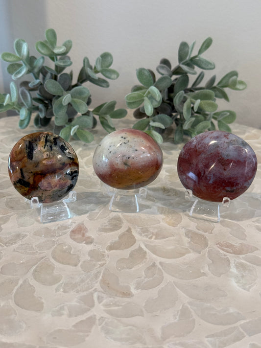 Ocean Jasper Palm Stones
