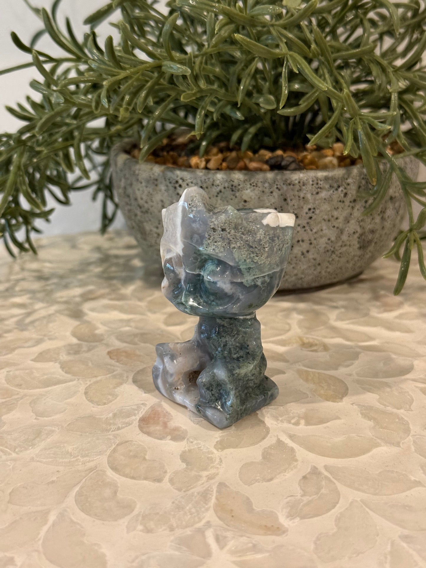 Moss Agate Groot - Moss Agate Crystal