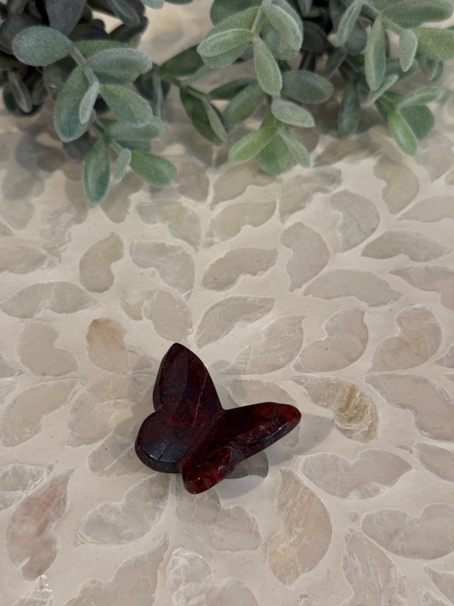 Red Jasper 3D Butterfly