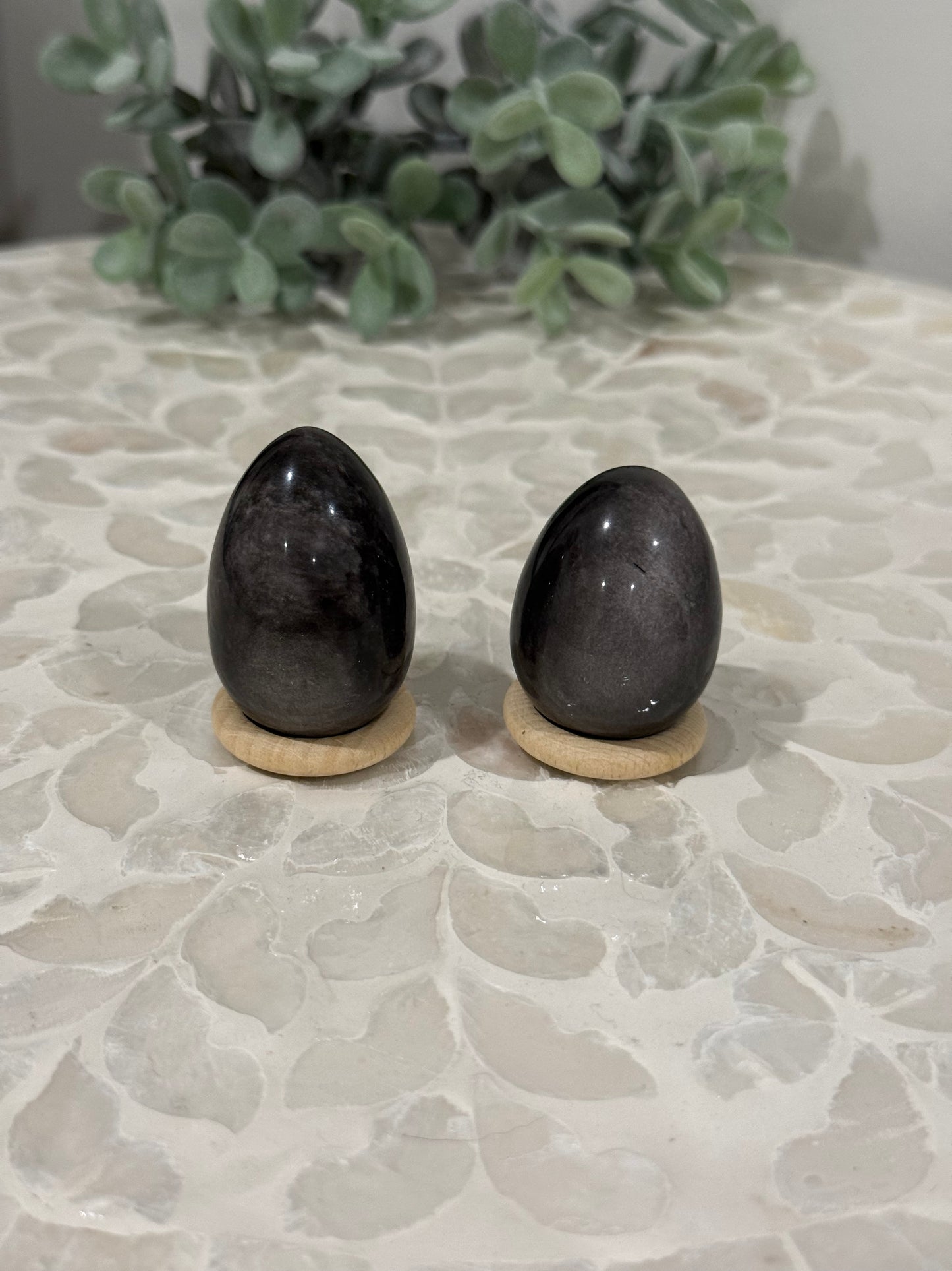 Silversheen Obsidian Egg