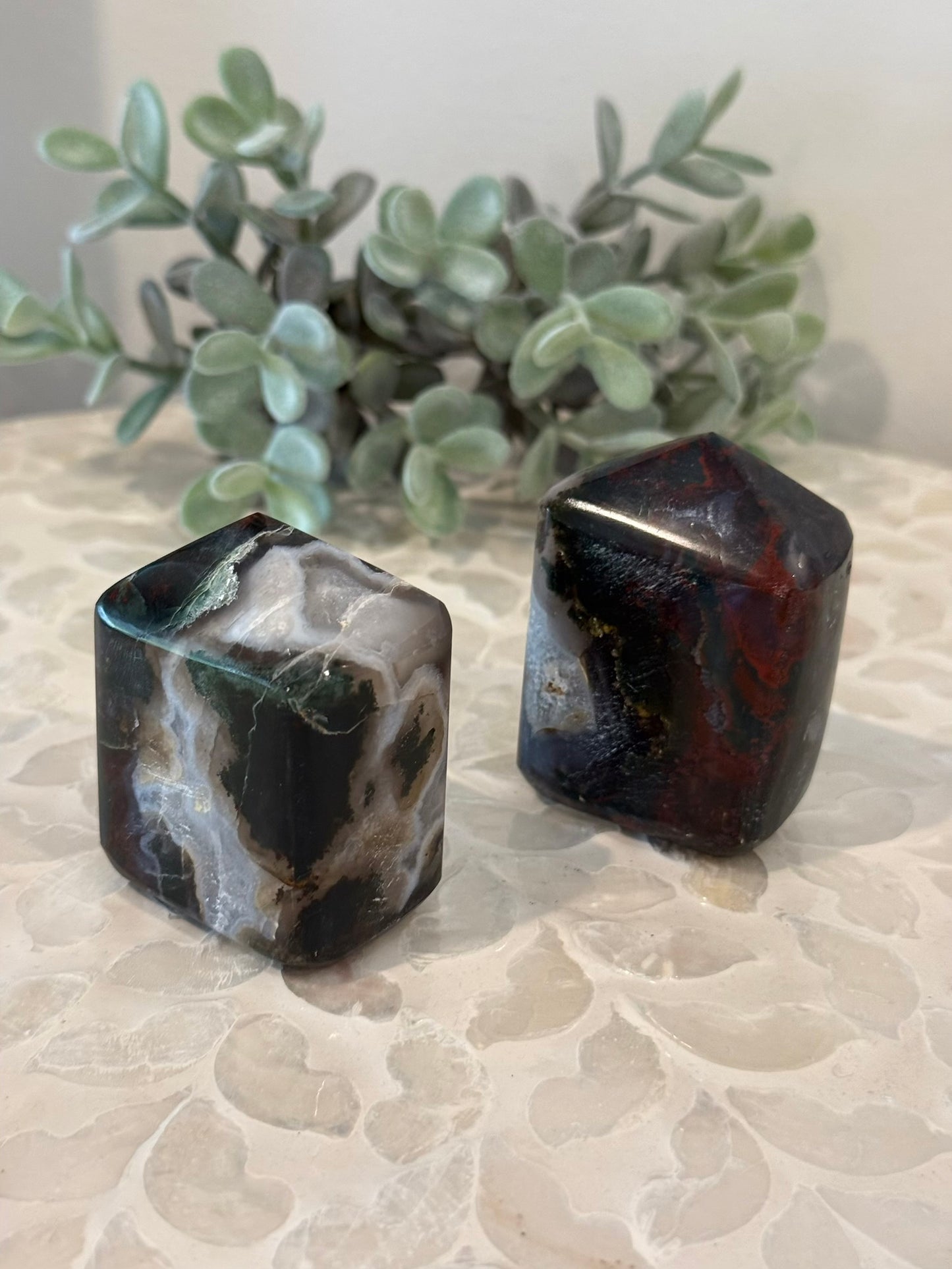 Bloodstone Jasper Freeform Point