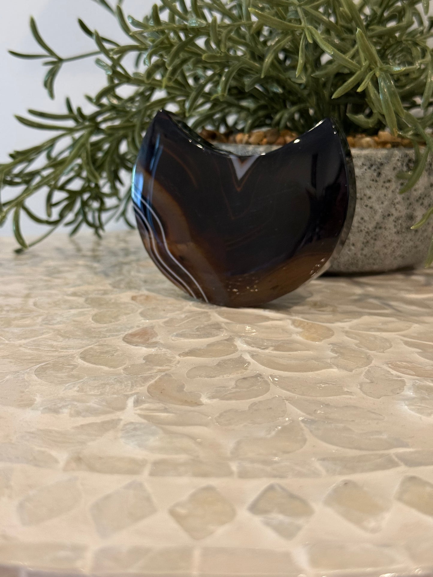 Sardonyx Freestanding Moon