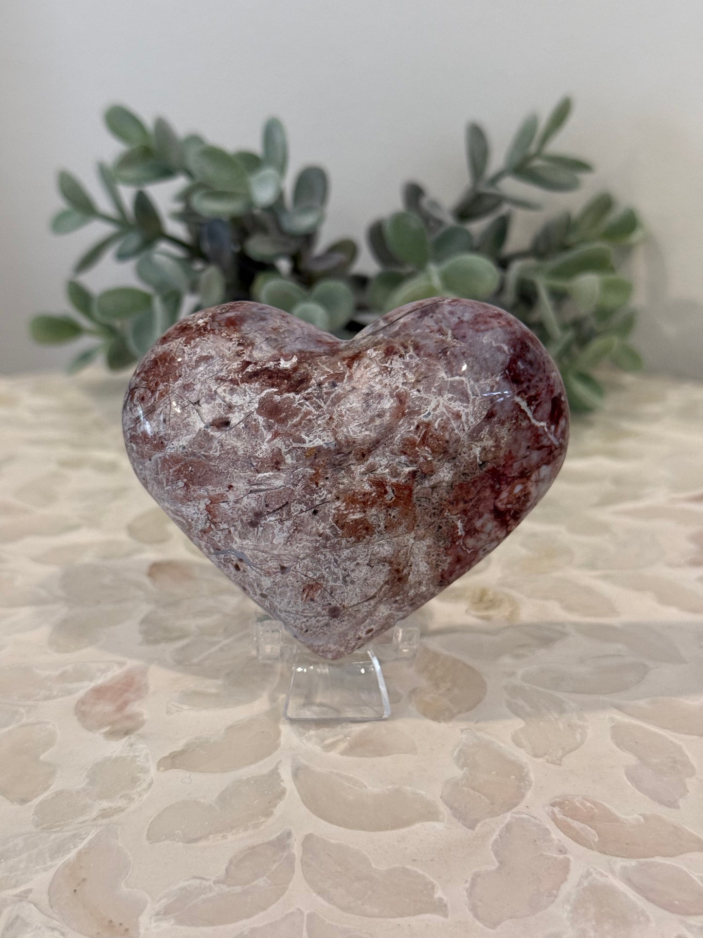 Crazy Lace Agate Heart