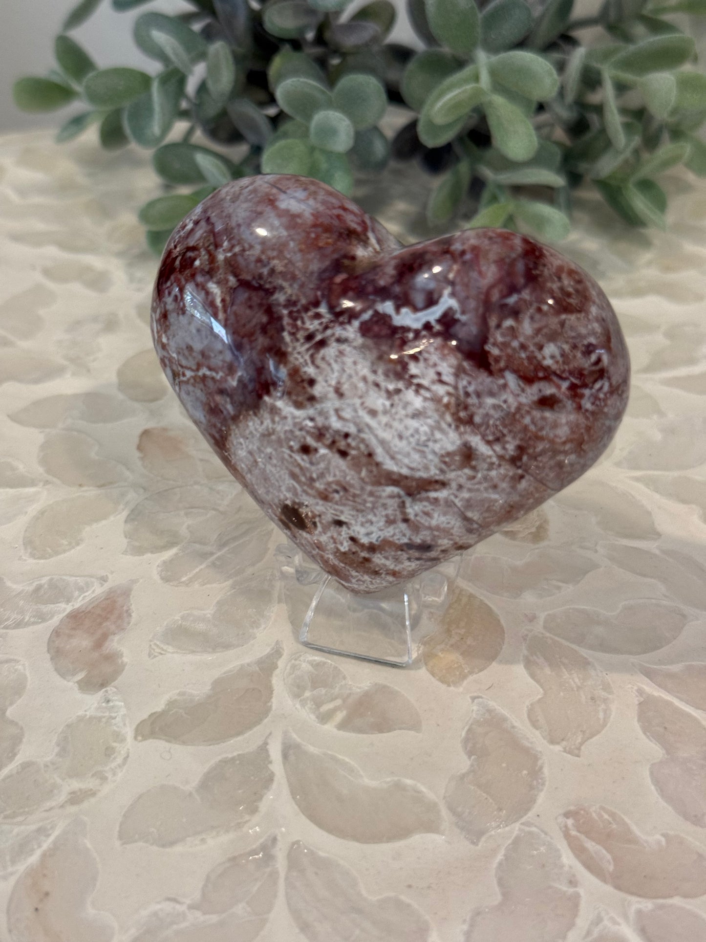 Crazy Lace Agate Heart